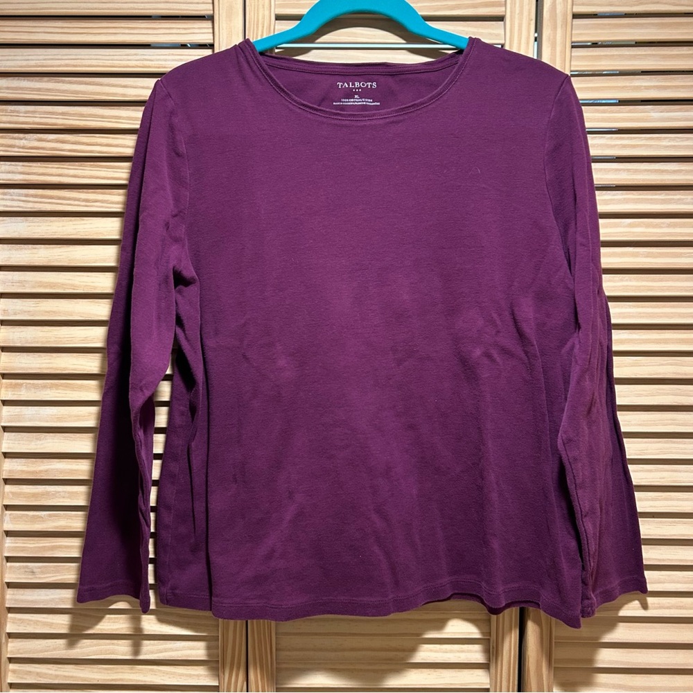 Talbots Purple Long Sleeve Tee